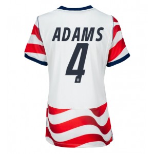 Yhdysvallat Tyler Adams #4 Jalkapallovaatteet Naisten Kotipaita MM-kisat 2026 Lyhythihainen